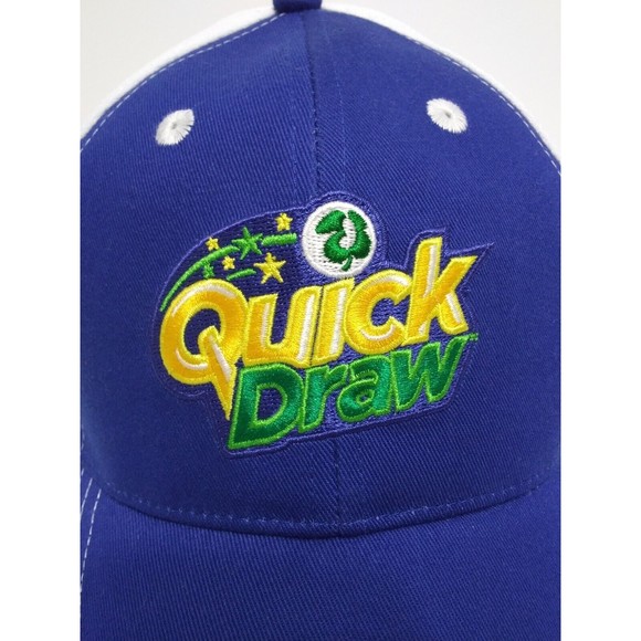 Quick Draw New Jersey Lottery Baseball Hat Lucky Number Gambling Casino Cap - Picture 2 of 7